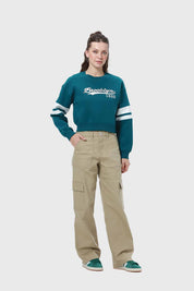 Jeans Mujer Calce Recto Camel