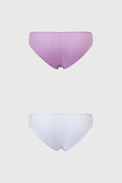 Calzón Mujer Bikini Bipack Detalle Mesh Lila