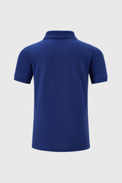 Polera Niño Piqué Básica Azul