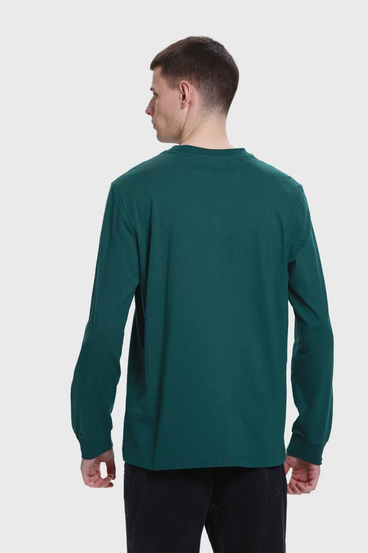 Polera Hombre Con Bolsillo Verde