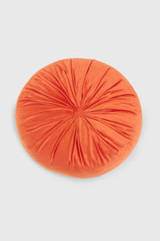Cojín Velvet Redondo Terracota