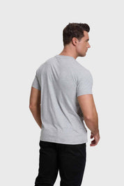 Polera Hombre Básica Con Bolsillo Gris