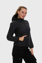 PARKA MUJER CORTA PLUMMY NEGRO