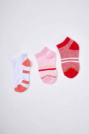 Calceta Niña Tripack Rosado