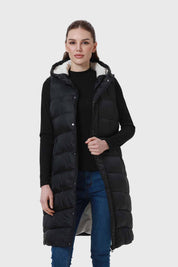 Parka Mujer Con Corte Horizontal Negro
