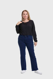 Blusa Mujer Abotonada Negro