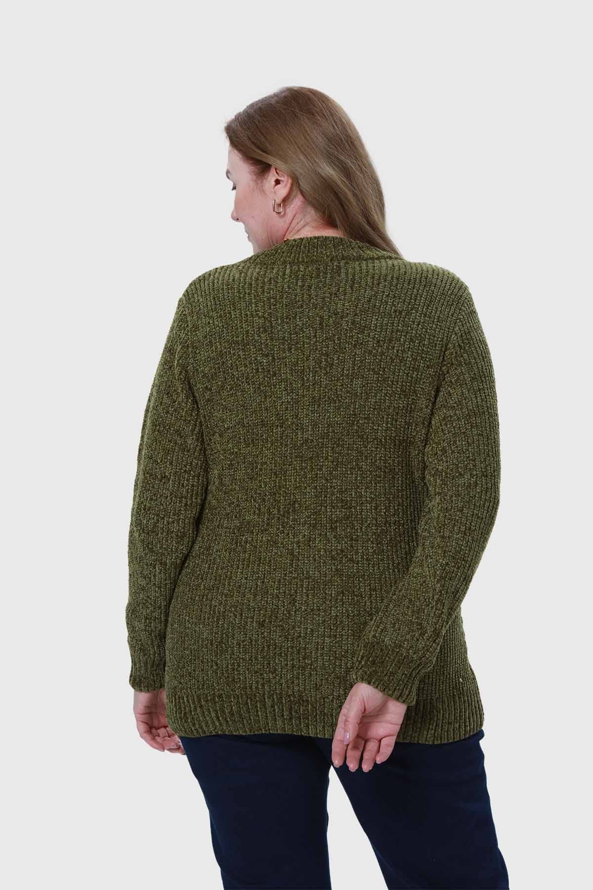 Sweater Mujer Tejido Verde