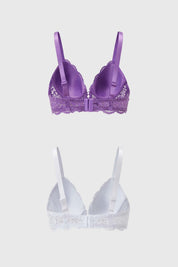 Sostén Mujer Bipack Recogido Morado