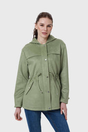 Chaqueta Mujer Gamuza Verde