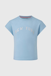 Polera Niña Con Celeste