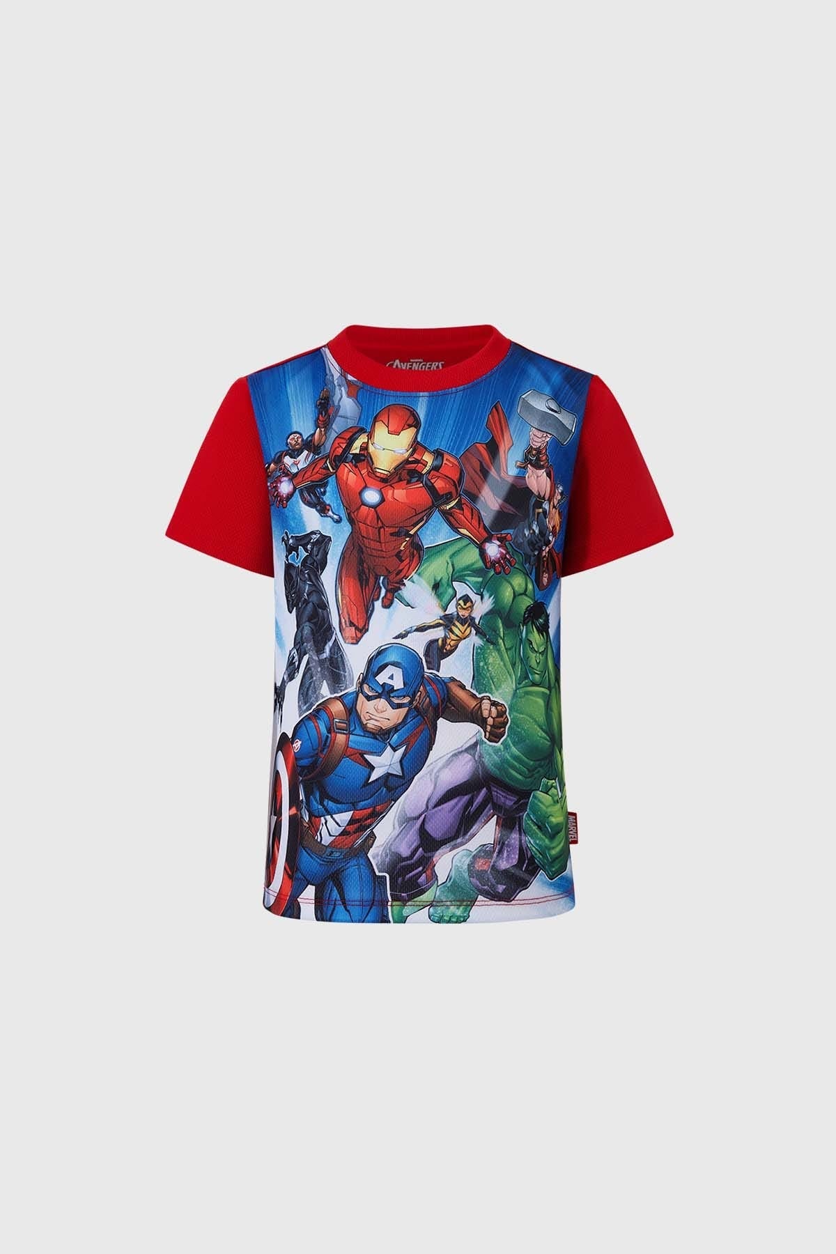 Polera Niño Avengers Rojo