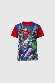 Polera Niño Avengers Rojo