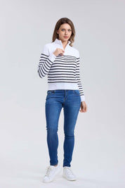 Sweater Mujer Tejido Blanco