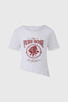 Polera Niña Rib Print Blanco