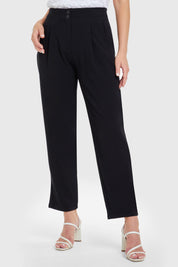 Pantalón Mujer Pinzas Negro