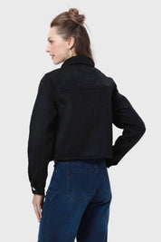 Chaqueta Mujer Sobrecamisa Negro