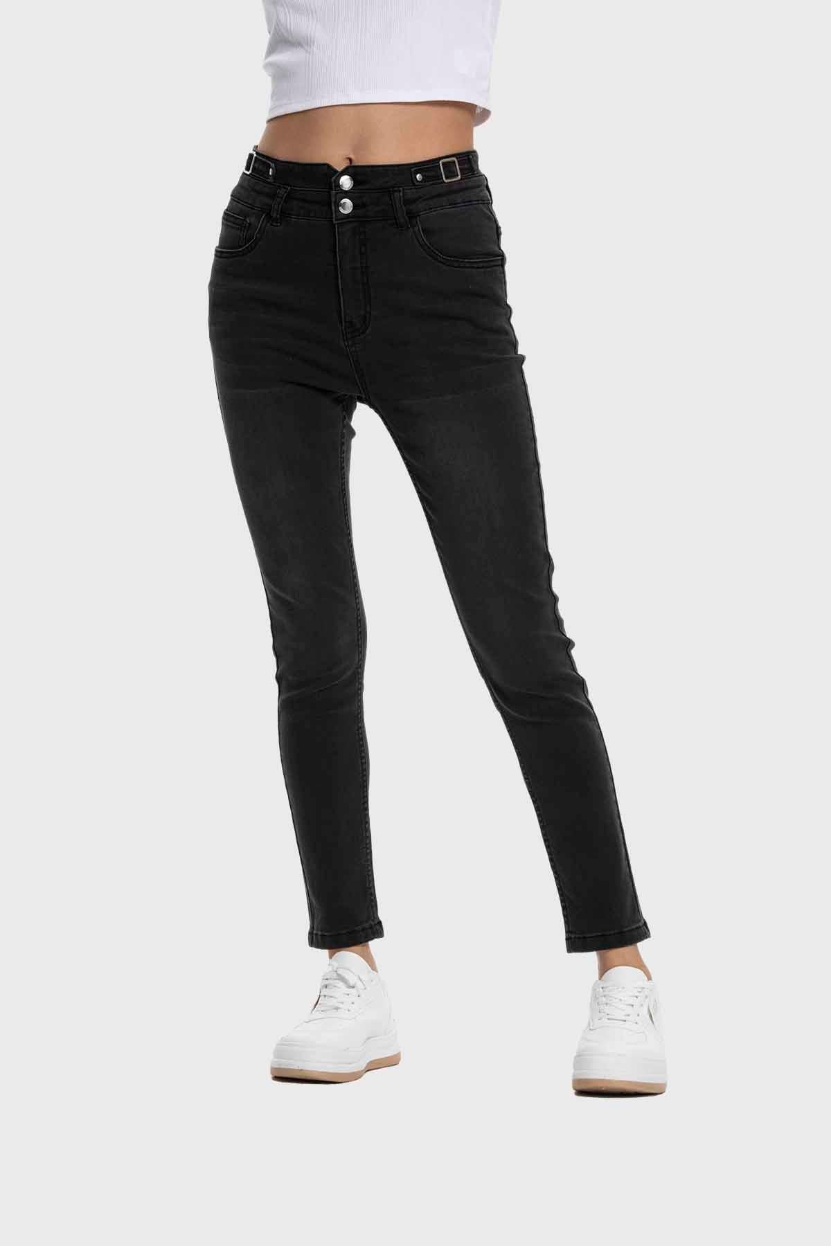 Jeans Mujer Skinny Ajuste Negro