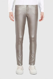 Jeans Mujer Skinny Brillante Champagne
