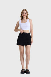 Falda Mujer Short Cargo Negro