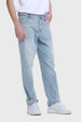 Jeans Hombre Straight Costura Azul