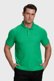 Polera Hombre Piqué Básica Verde