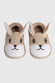 Pantufla Niña Animales Beige
