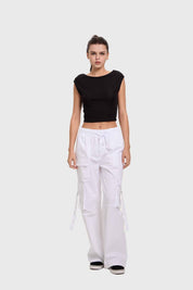 Polera Mujer Asimétrica Negro