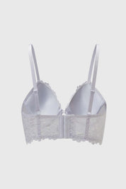 Sostén Mujer Corset Detalle Cruce Medio Blanco