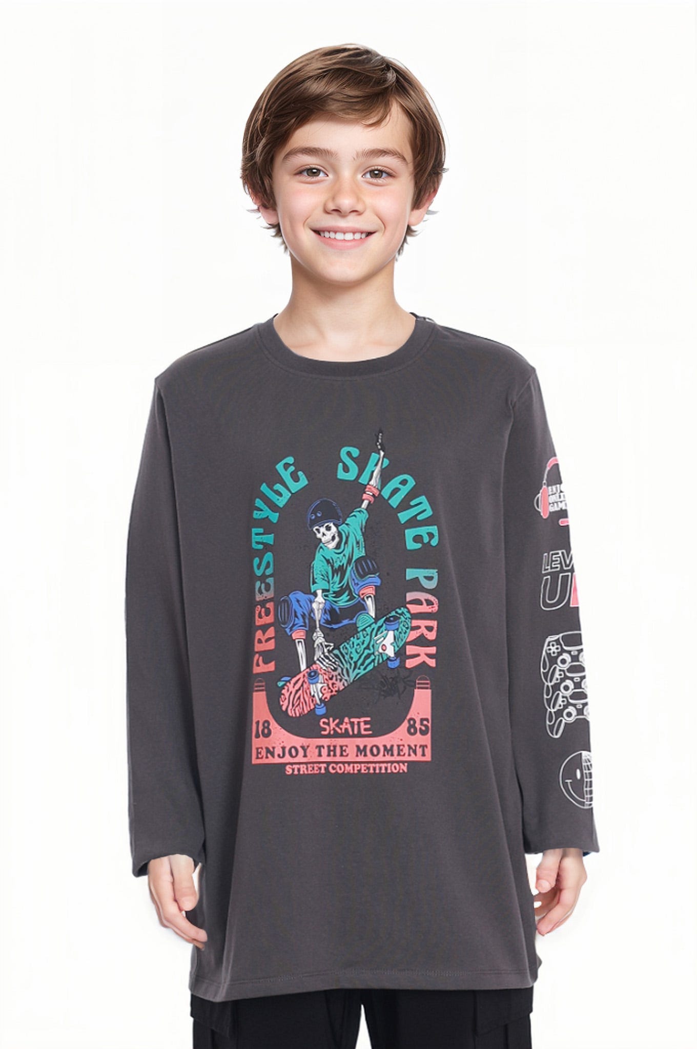 Polera Niño Calavera Marengo