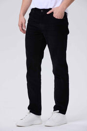 Pantalón Hombre Básico Cotelé Negro
