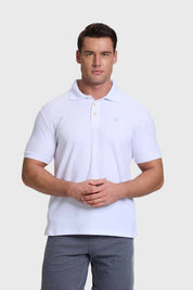 Polera Hombre Piqué Básica Blanco