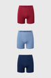 Boxer Hombre Tripack Medio Azul