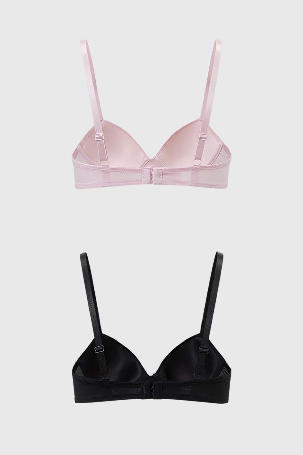 Sostén Mujer Bipack Básico Palo Rosa