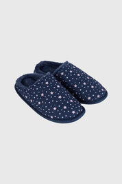 Pantufla Mujer Print Azul