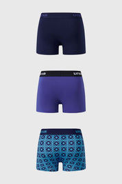 Boxer Hombre Tripack Azul