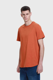 Polera Hombre Long Fit Básica Ocre