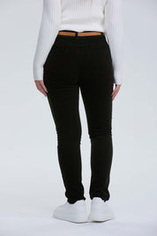Pantalón Mujer Cotelé Con Cinturón Verde