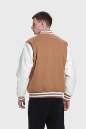 Chaqueta Hombre Varsity Beige