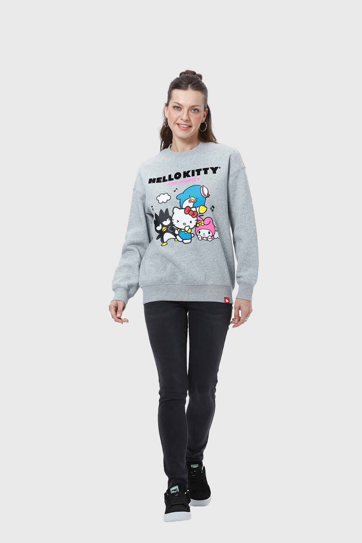 Polerón Mujer Hello Kitty Gris