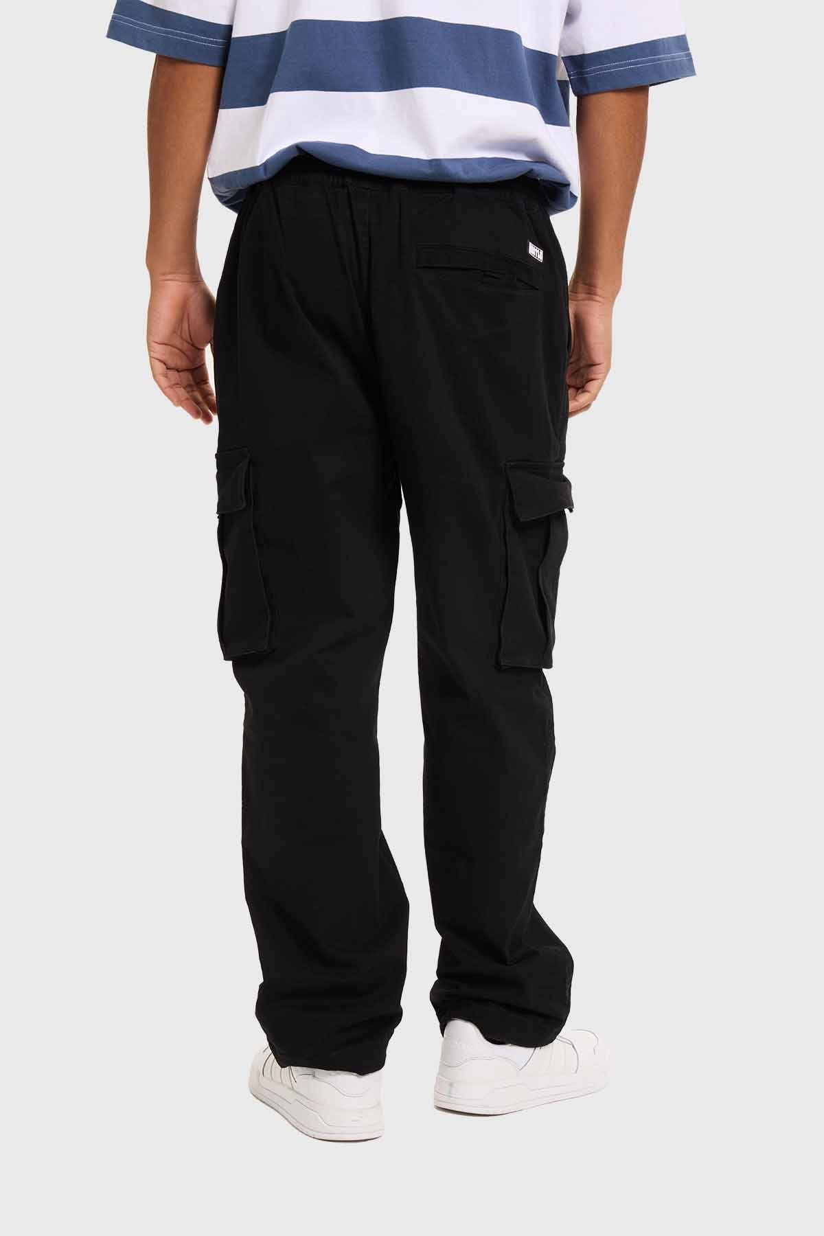 Pantalón Hombre Jogger Cargo Negro