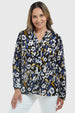 Blusa Mujer Estampado Negro