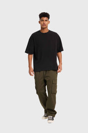 Polera Hombre Oversize Negro