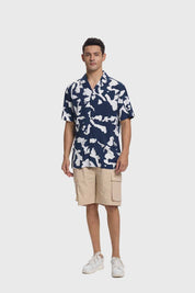 Camisa Hombre Print Azul