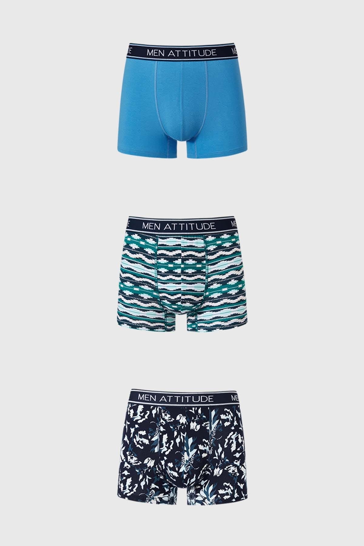Boxer Hombre Azul