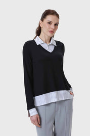 Sweater Mujer Blusa Negro