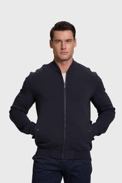 Polerón Hombre Bomber Azul
