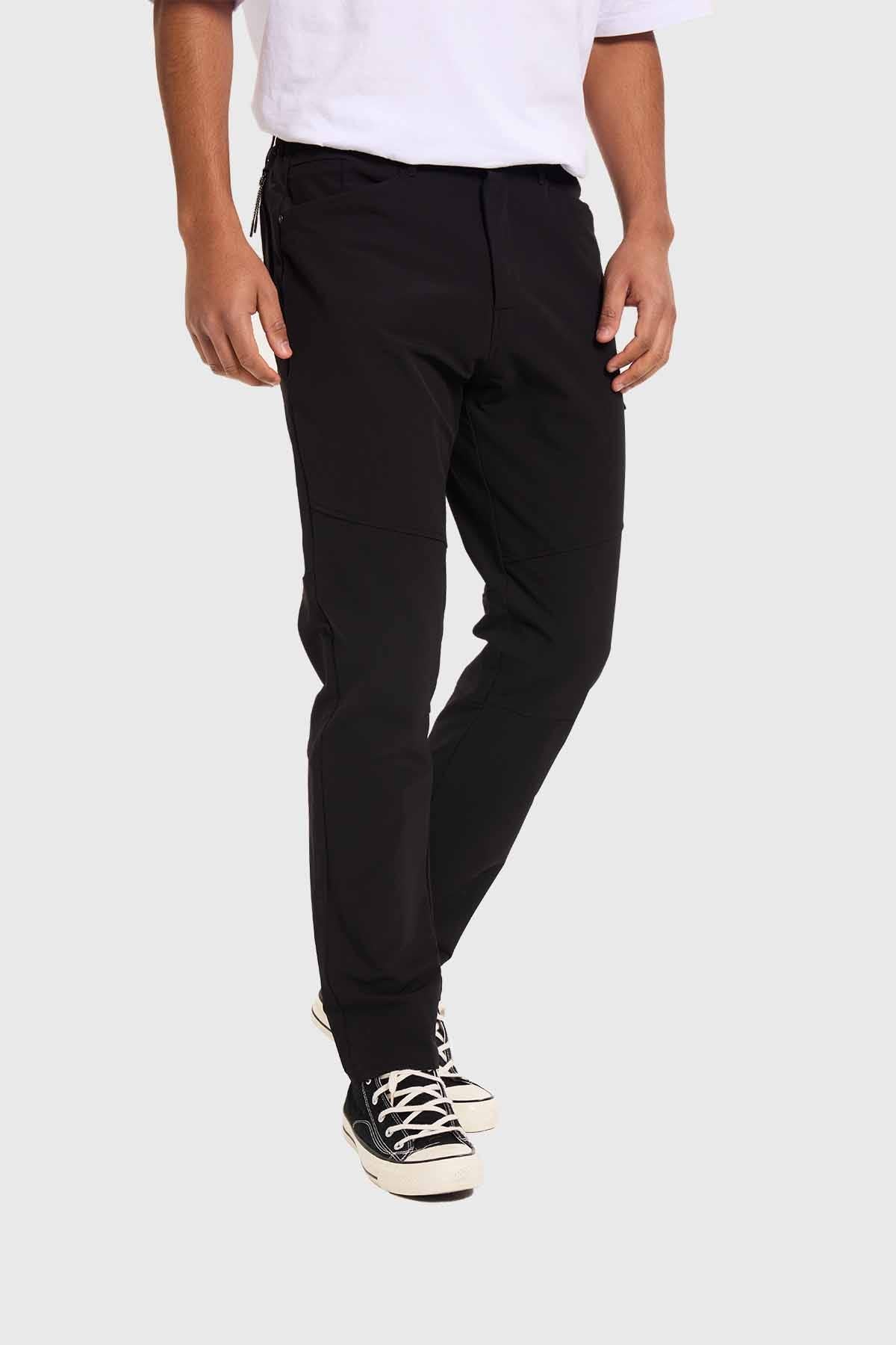 Pantalón Hombre Cargo Calce Recto Negro