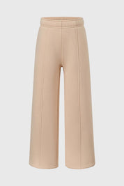 Pantalón Buzo Niña Wide Leg Beige