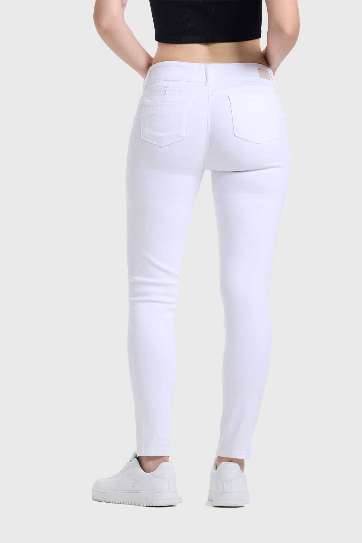 JEANS MUJER SKINNY JENY PUSHUP BLANCO