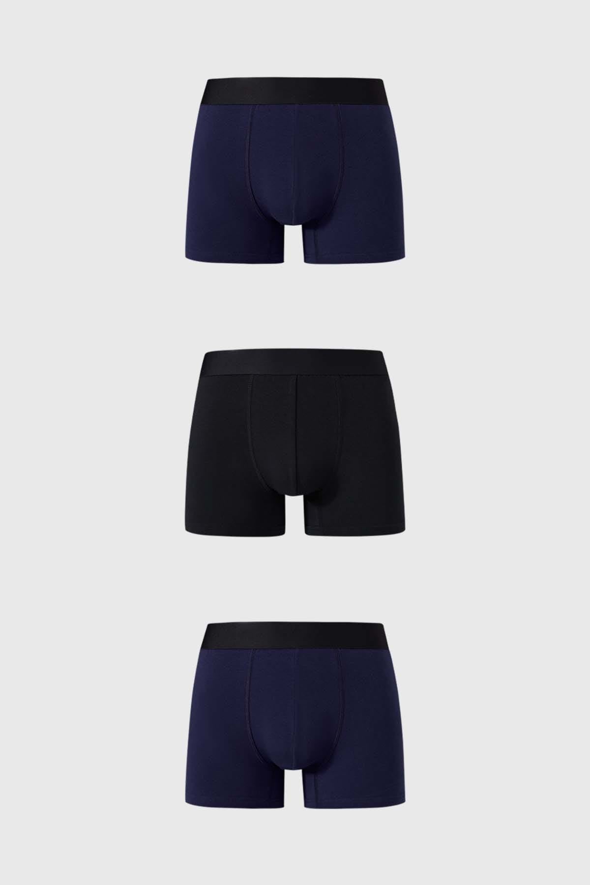 Boxer Hombre Tripack Azul